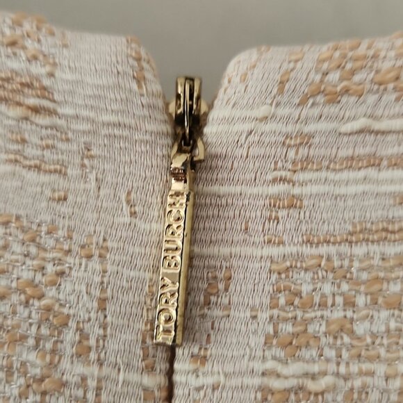 TORY BURCH | Fatima Woven Sheath Dress sz L - Picture 6 of 8